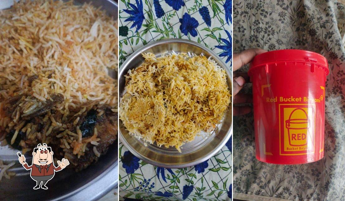 Food at Red Bucket Biryani Machavaram
