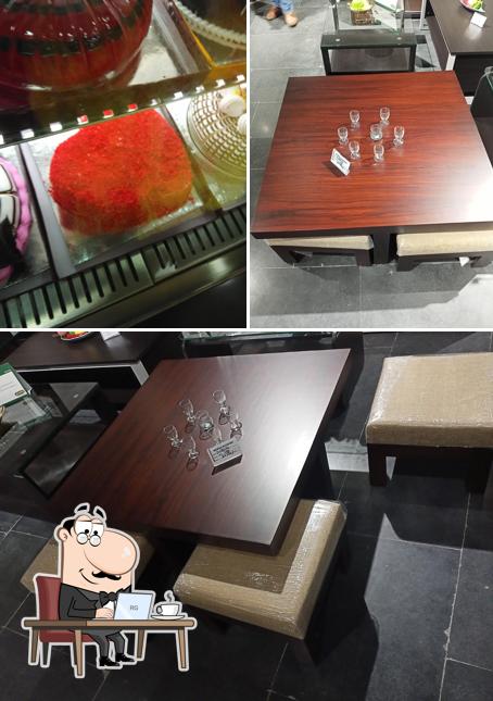 This is the photo displaying interior and food at Caesar