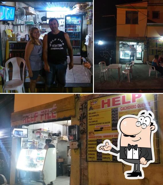 O interior do Help Filé