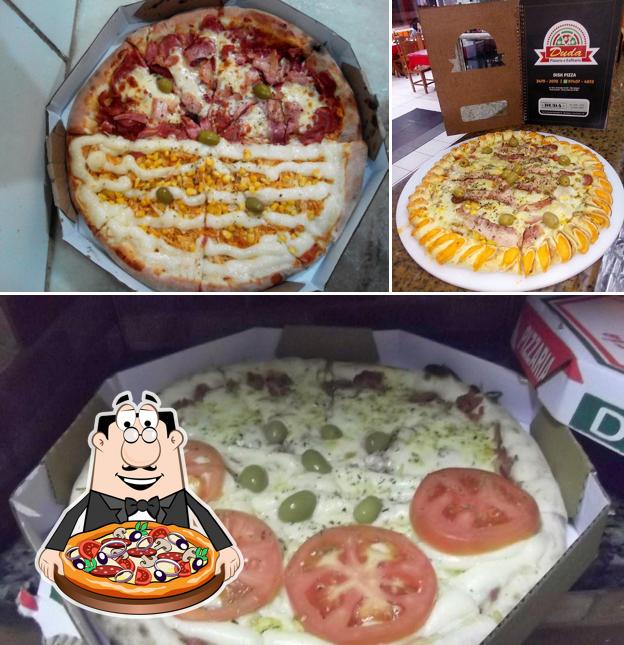 No PIZZARIA E ESFIHARIA DUDA, você pode desfrutar de pizza