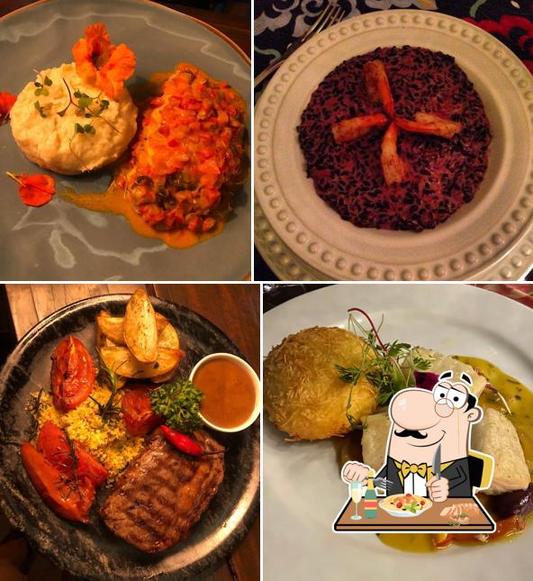 Comida em Les Amis Bistrô