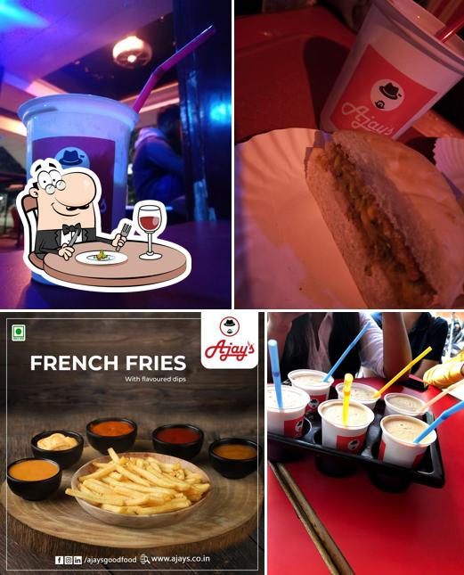 Ice cream at Ajay's Cafe