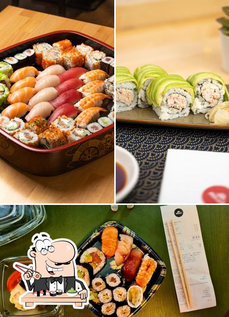 Scegli le diverse opzioni di sushi