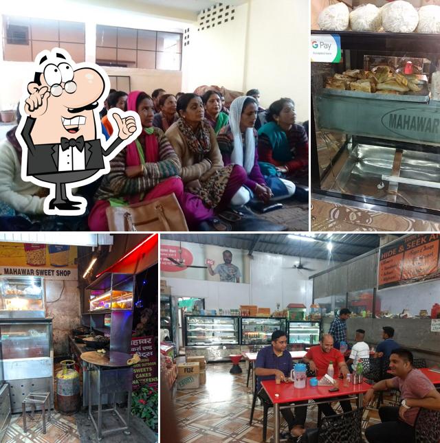 The interior of Mahawar Bakers & Sweets