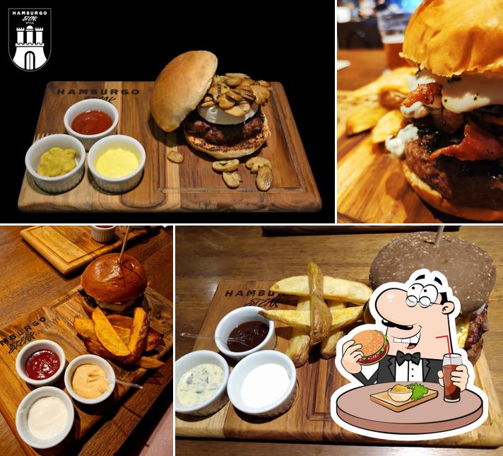 Experimente um hambúrguer no A La Beef