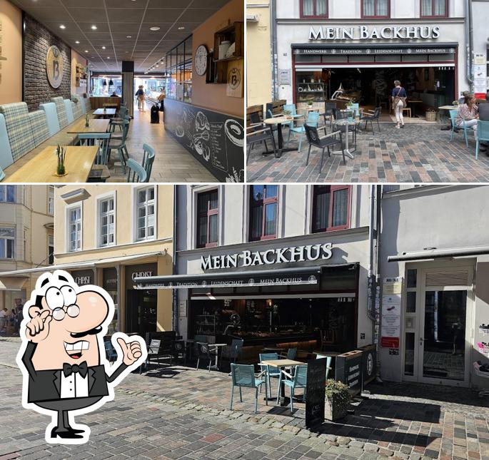 Installez-vous à l'une des tables de Mein Backhus