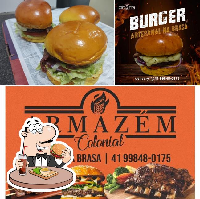 Consiga um hambúrguer no Armazém Colonial