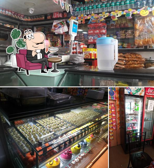 The interior of Banglore Shreyas Bakery