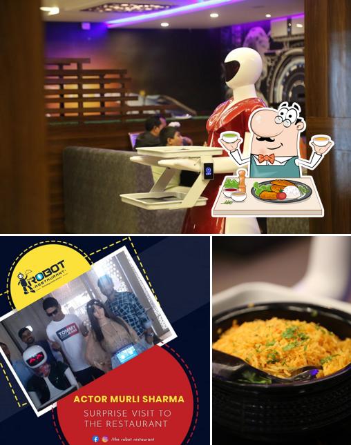 Among various things one can find food and interior at VAMSHI'S ROBOT RESTRAUNT