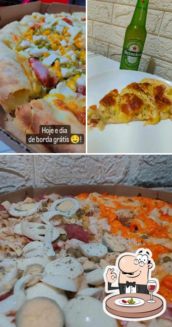 Platos en La casa pizzas e açaí