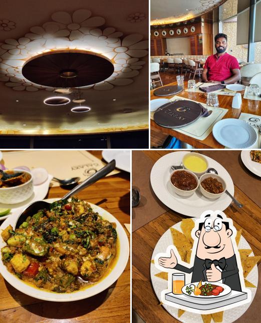 Food at The Galaxy Revolving Restaurant