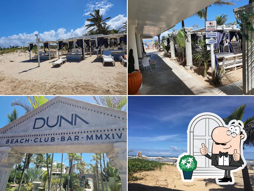 Desfrute da vista da área externa do Duna Beach Club