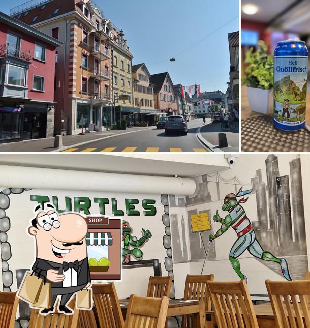 Gli esterni di Turtles Pizzeria