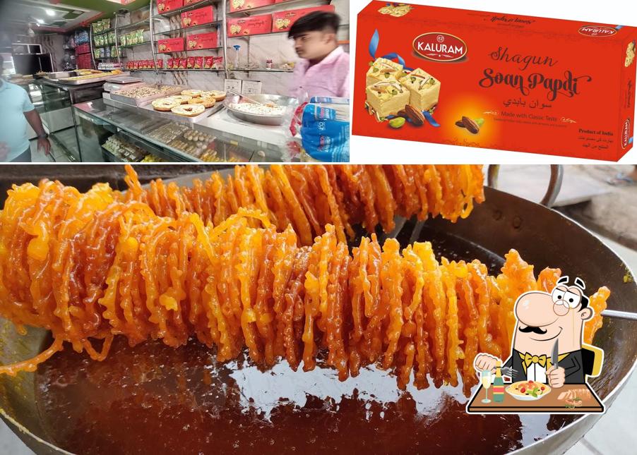 Food at Kaluram Sweets Churu