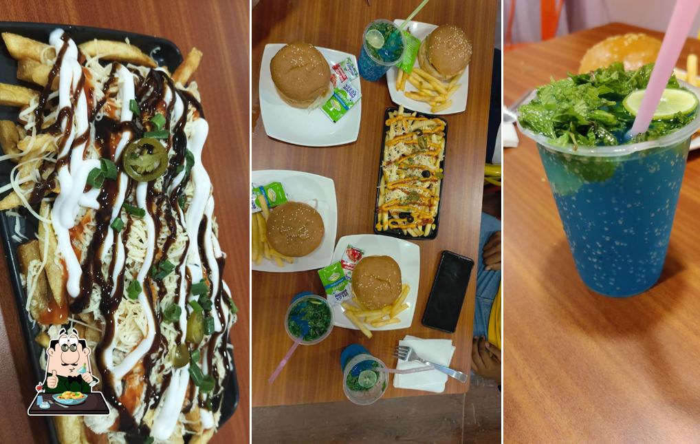 Food at Hunger burst Bistro