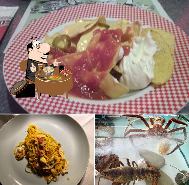 Cibo al Ristorante Moscabianca pure feeling restaurant & beach bar