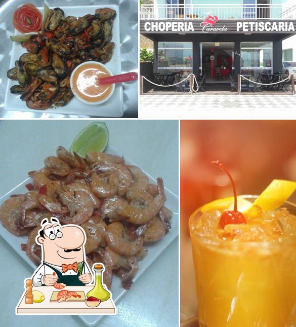 Consiga frutos do mar no Caravela