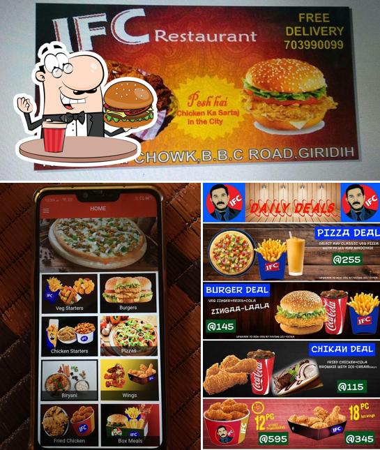 Order a burger at IFC