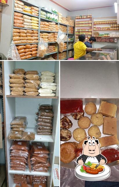 This is the image showing food and interior at Udupi Sri Krishna Khara Mixture & Sweets