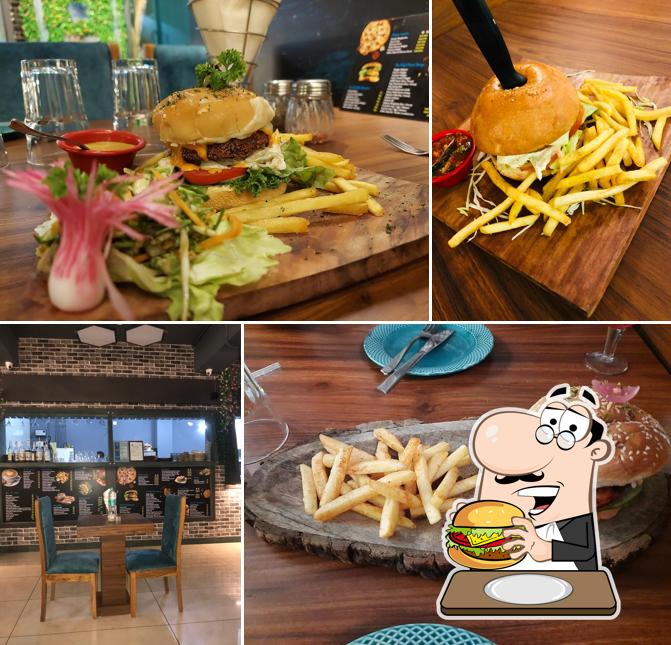 Try out a burger at The Adhoc House, Rohtak