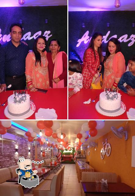 This is the photo showing food and interior at ANDAAZ
