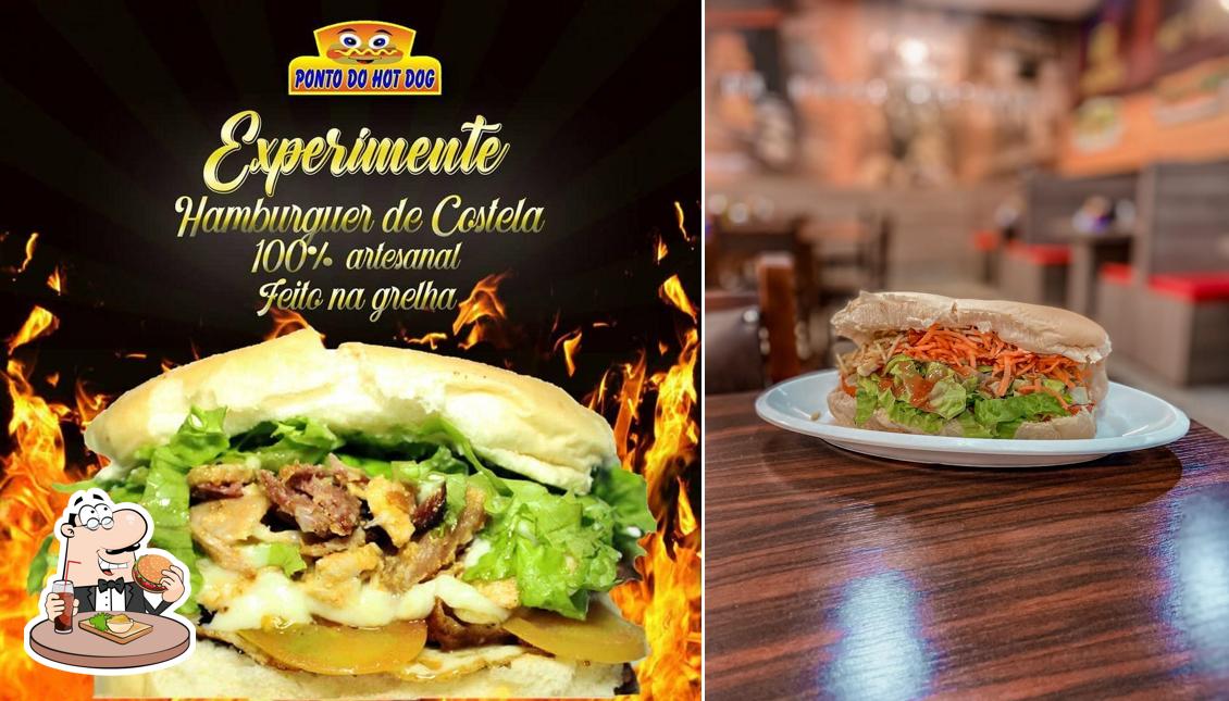 Experimente um hambúrguer no Ponto do Hot Dog