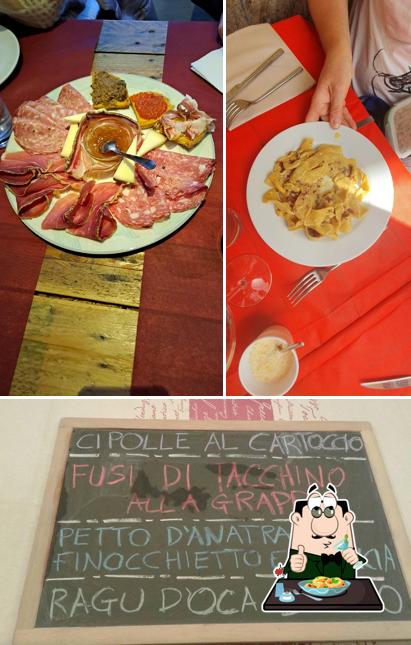 Questa è la foto che raffigura la cibo e lavagna di La Cantina Del Doc Arezzo