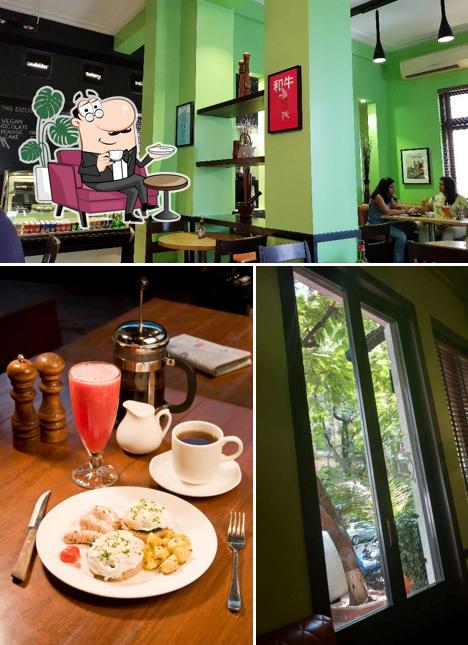 The interior of Cafe Basilico - Colaba