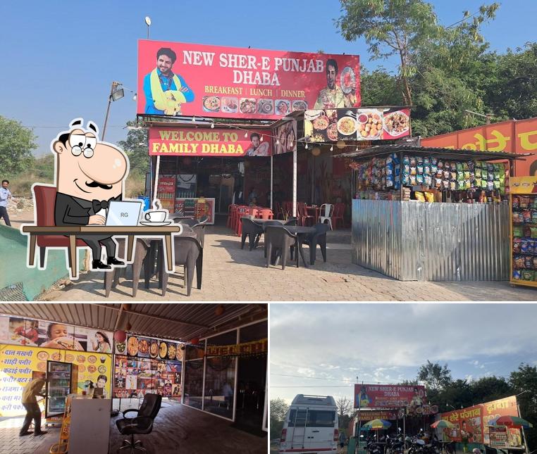 The restaurant's interior and exterior