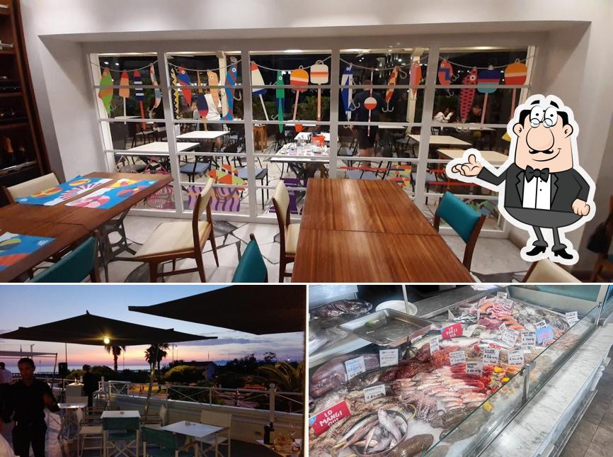 Gli interni di Pesce Baracca