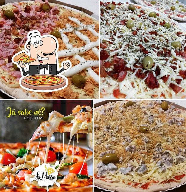 Consiga diferentes tipos de pizza