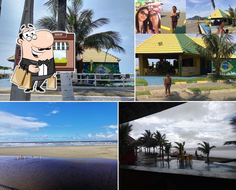 Você pode espairecer no na área externa do Quiosque Brasileirinho 32