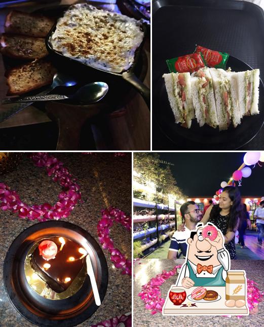 Bliss Rooftop Garden Cafè serves a variety of sweet dishes