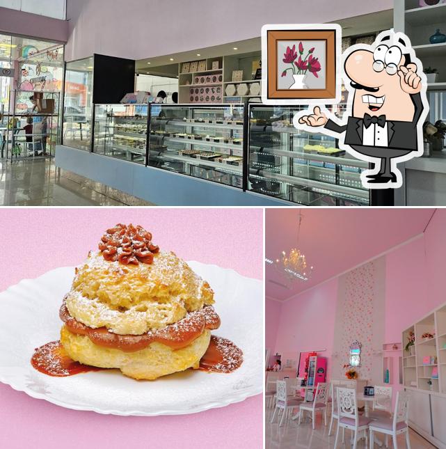 A imagem da interior e comida no Cia do Brigadeiro