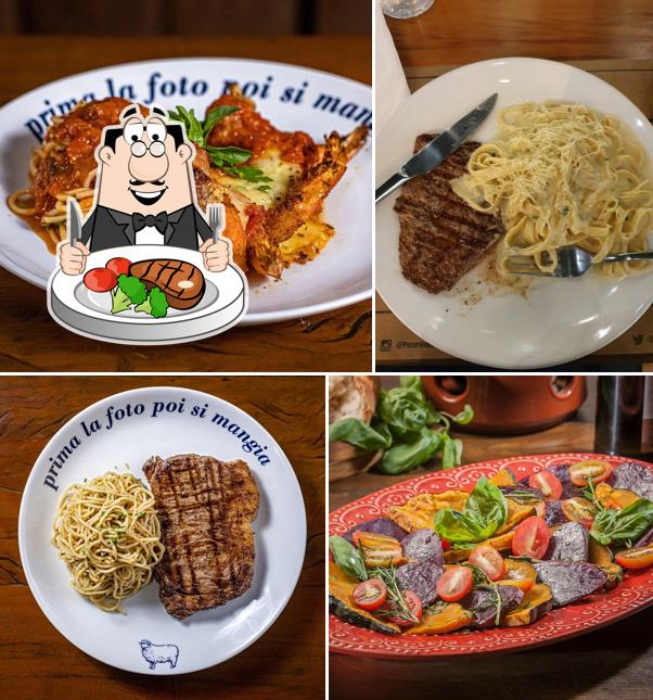 Bife em Pecorino Bar & Trattoria Plaza Sul: Massas, Vinhos, Delivery, São Paulo SP