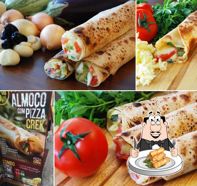 Rolinho primavera em Pizza Crek