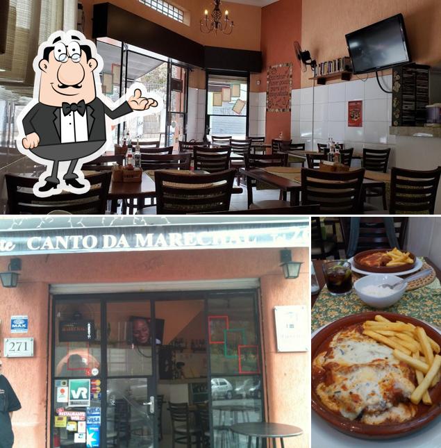 O interior do Restaurante Canto da Marechal