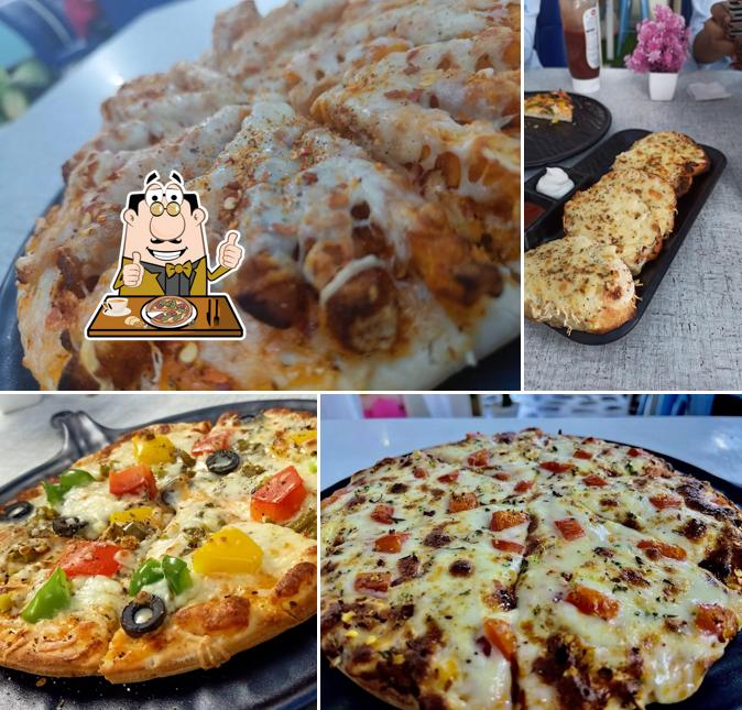 Order pizza at Temptation café