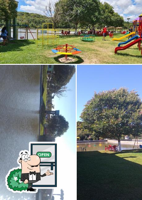 O exterior do Pesque Pague e Restaurante Recanto das Águas