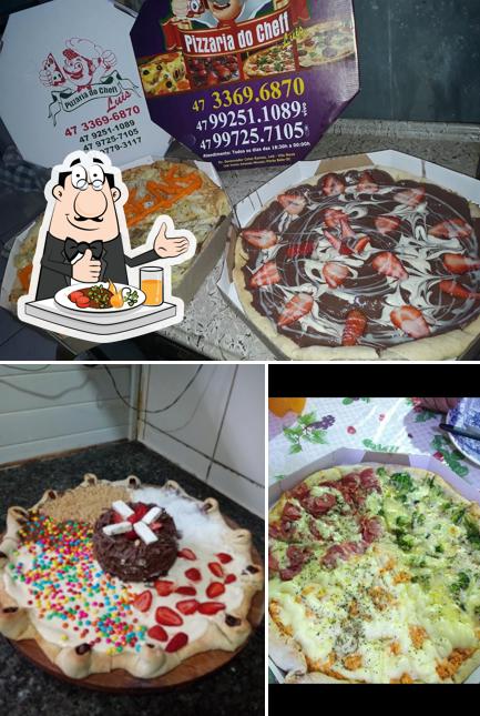 Comida em Pizzaria do Cheff Luis
