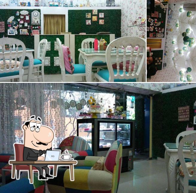 Take a seat at one of the tables at Buttercup Bungalow