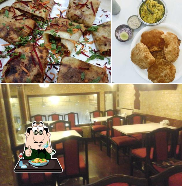 Take a look at the picture displaying food and interior at Swagat Refreshment