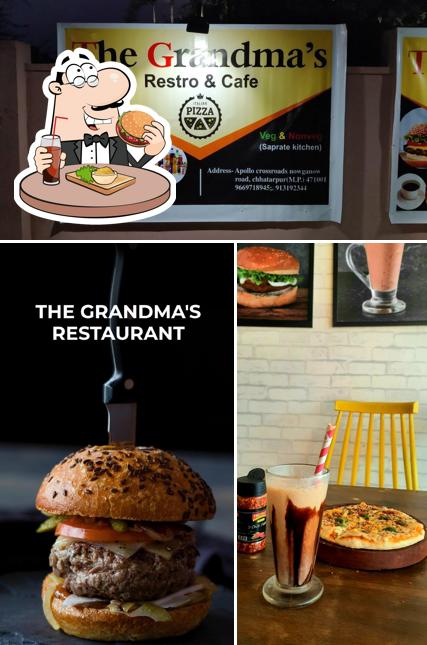 Try out a burger at THE GRANDMA'S RESTAURANT