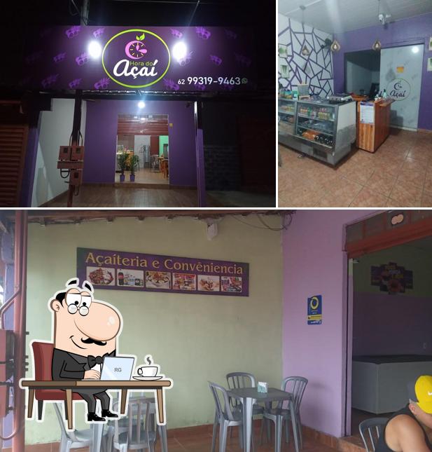 O interior do Hora do Açaí ( Açaí e Sorvetes )