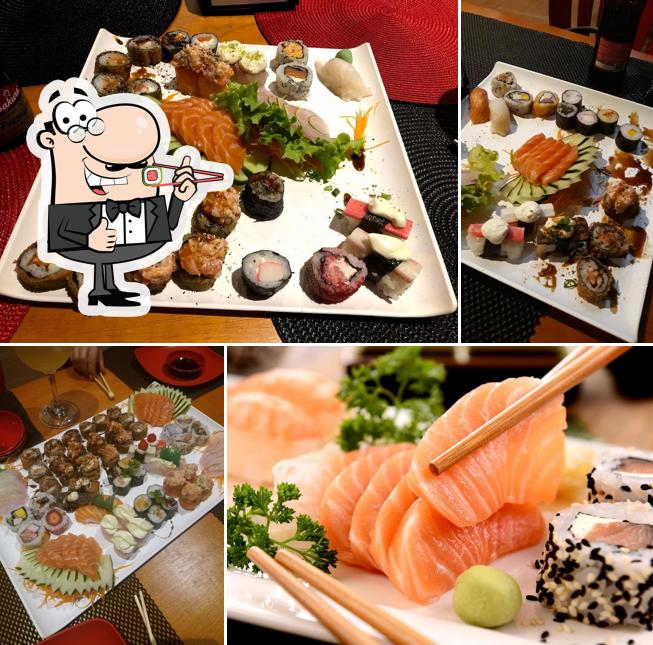 Rolos de sushi são oferecidos por Nippon Japanese Food