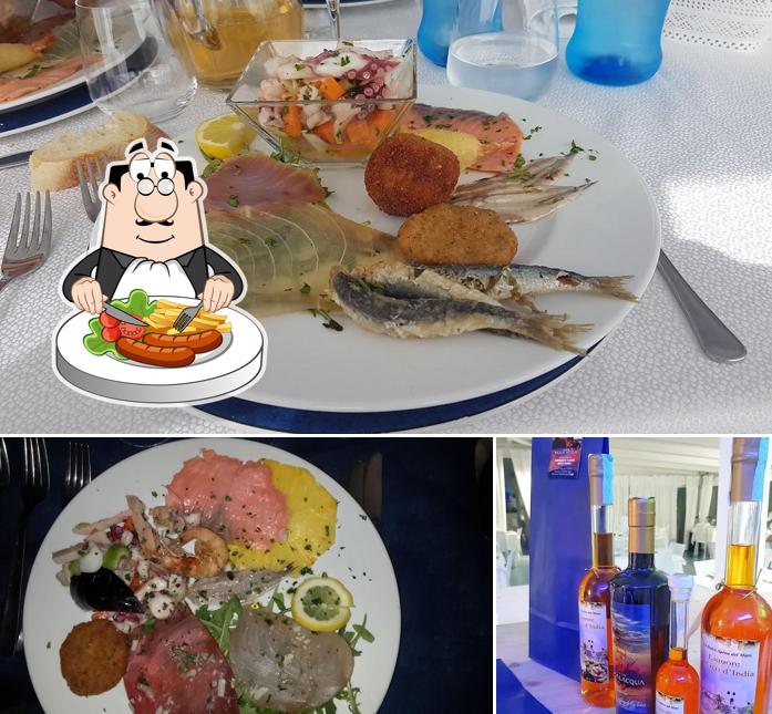 Dai un’occhiata alla foto che presenta la cibo e alcol di Nautica Lo Scoglio | Ristorante di pesce