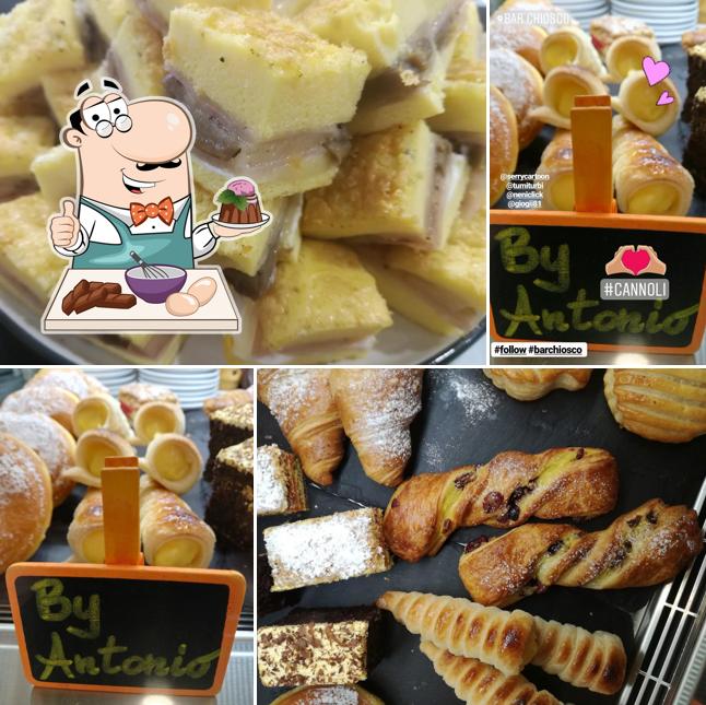 Bar Chiosco propone un'ampia varietà di dolci