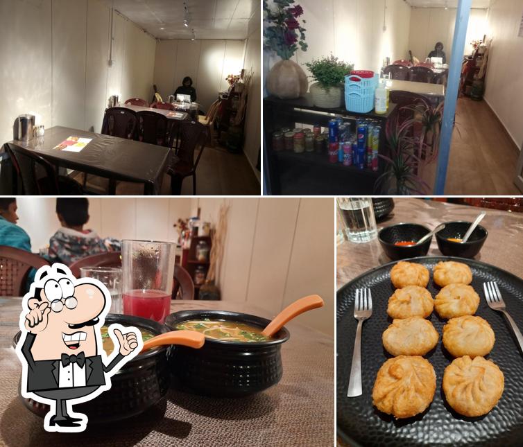 The photo of interior and food at The Hunger Remedies