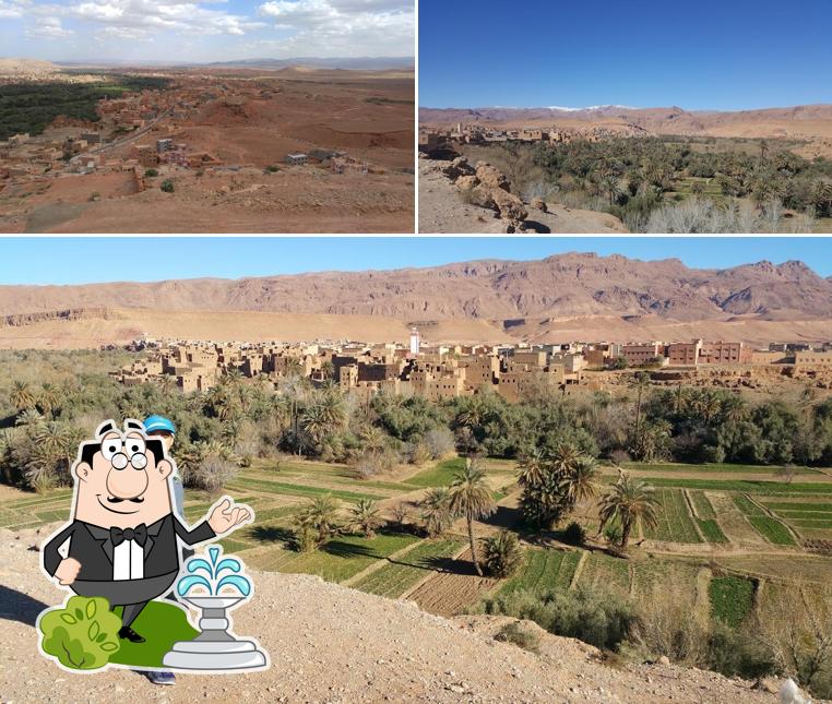 Profitez de la vue de l'espace ouvert de Dar Ait Bara chez Habitant