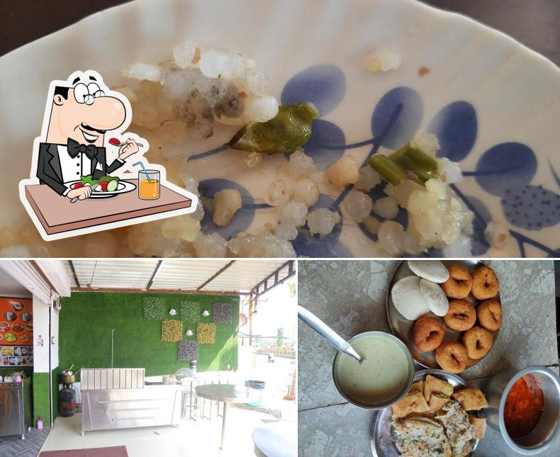 This is the image displaying food and interior at Ruchi Snacks